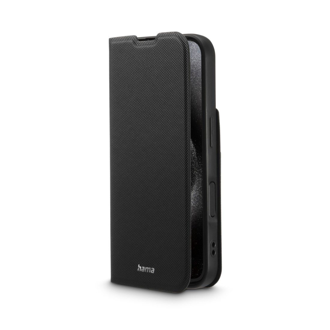 Hama Smartphone-Hülle Handytasche Booklet für Apple iPhone 16 Pro mit Kartenfächer, Schwarz, Standfunktion, Kartenfächer