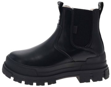 Buffalo ASPHA CHELSEA WARM Schwarz Stiefelette Damenstiefel mit Kunstfellfutter