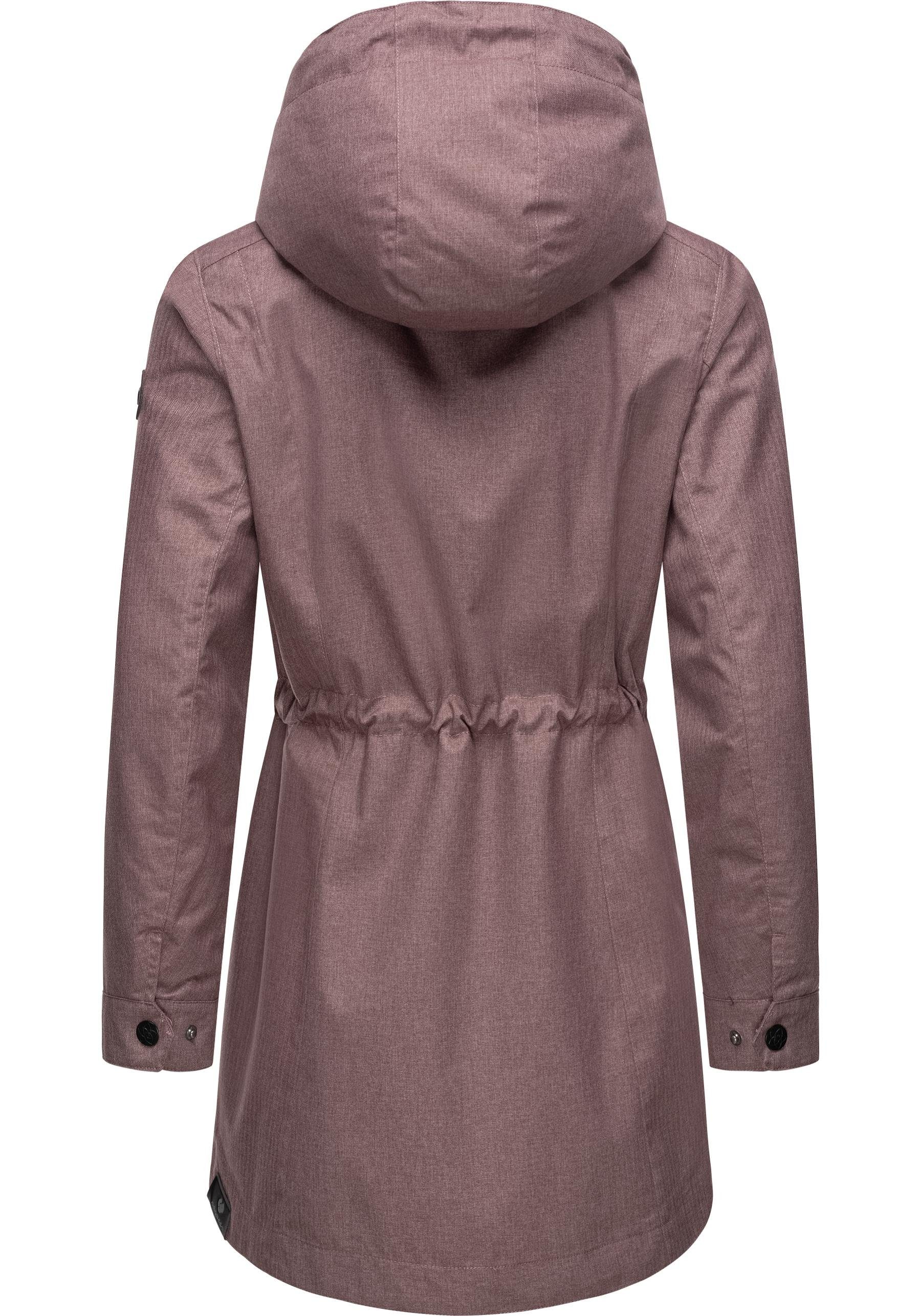 Ragwear Kurzmantel Dakkota II Wasserdichter Outdoormantel für die Übergangszeit