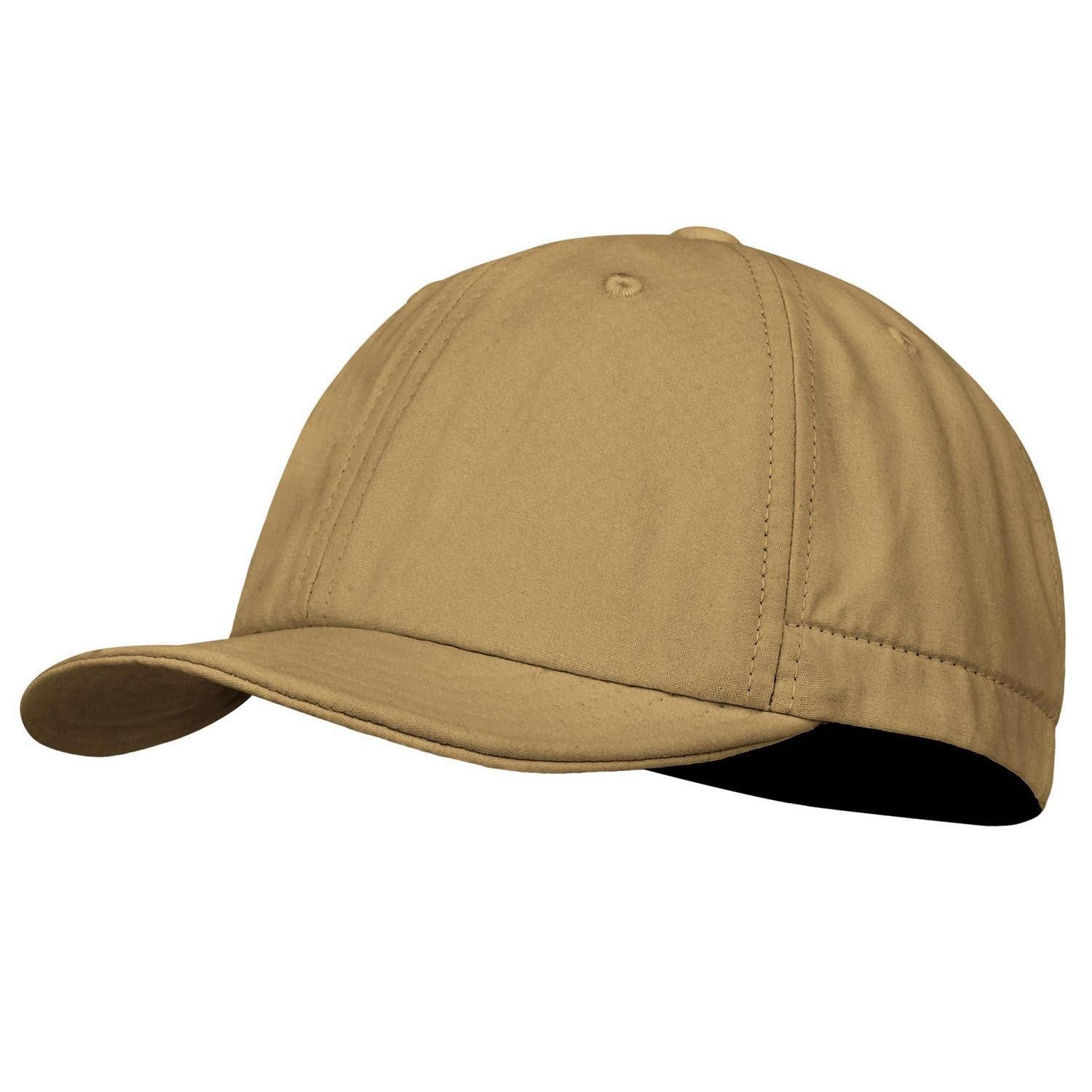 LuxusKollektion Flat Cap Basecap Herren Baumwolle 6 Panel Flatbrim CDGE-CRGD25-Khaki