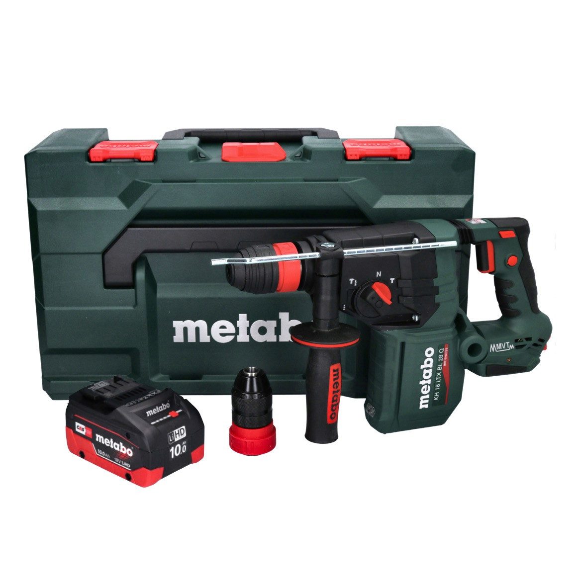 metabo Akku-Bohrhammer KH 18 LTX BL 28 Q Akku Bohrhammer 18 V 3 J SDS plus Brushless + 1x