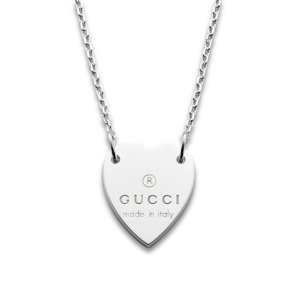 GUCCI Kette mit Anhänger Damen-Halskette Trademark Herz YBB223512001