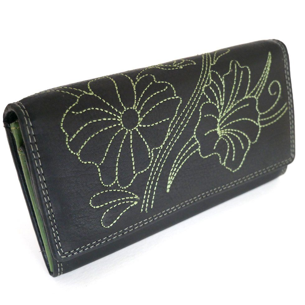 JOCKEY CLUB Geldbörse NICE FLOWERS, grün, günstig online kaufen