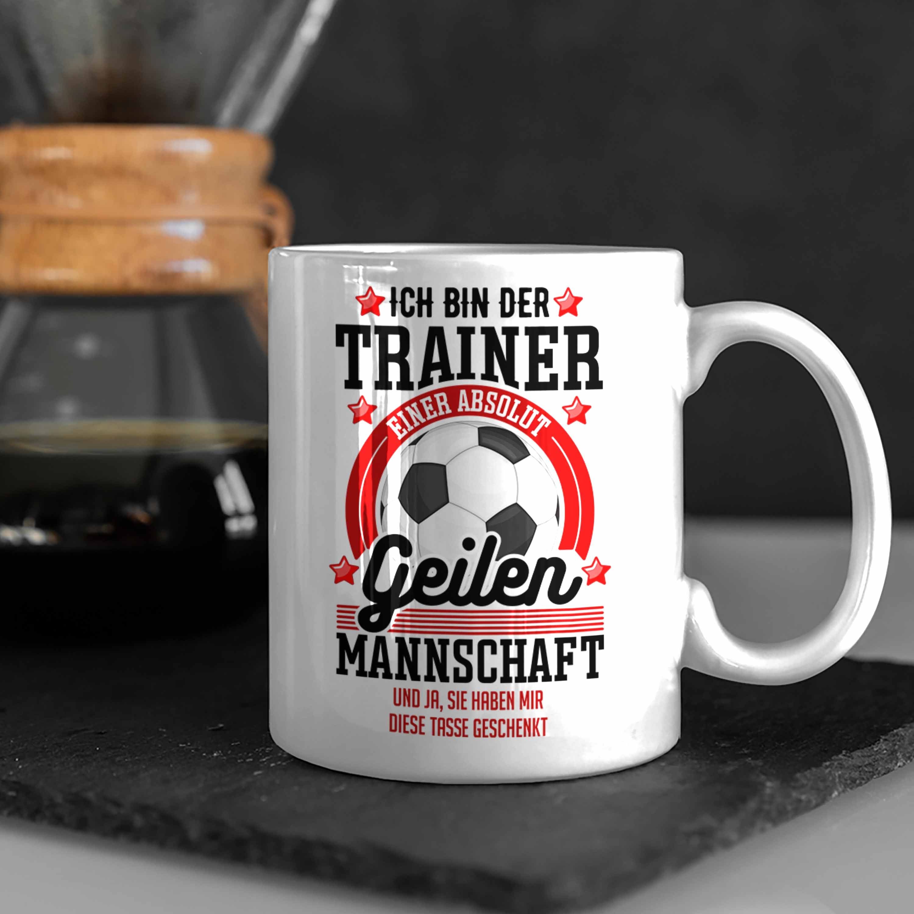 Danke Geschenk Weiss Weihnachten Tasse Geburtstag Fussballtrainer Trendation Geschenkidee Bester Tasse Trendation Coach Fußball -