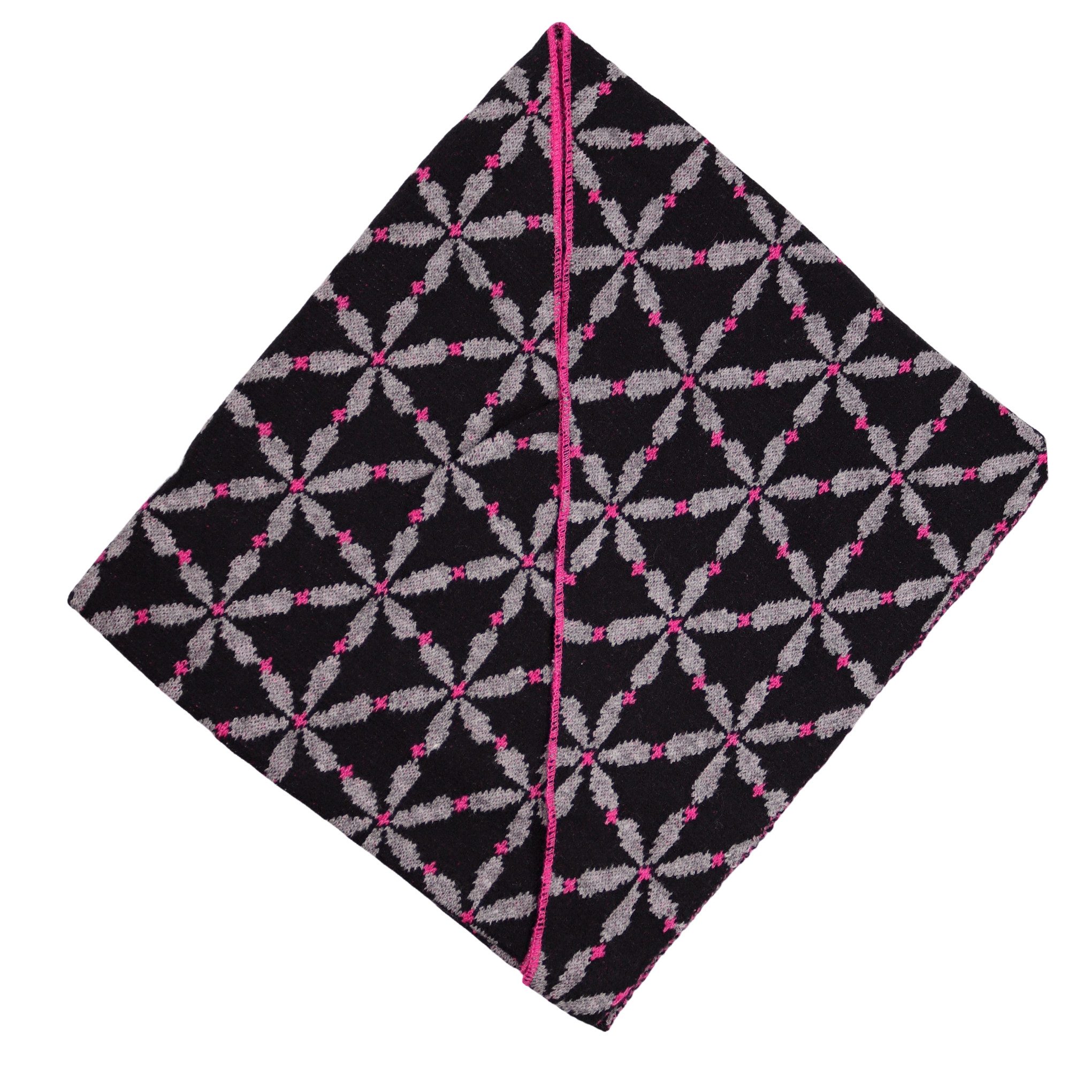 MIRROSI Dreieckstuch kuschliger und warmer Dreiecksschal ca.200x85 cm, (Blumen Muster; ca. 225 Gramm; Neue Kollektion Herbst/Winter 2025), Trendiges Blumen-Design, wärmend & weich