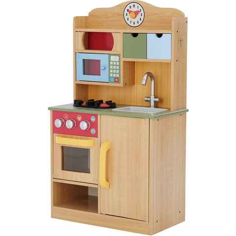 TEAMSON™ KIDS    Spielküche Little Chef Florence Classic Kunststoff, MDF, mit drehbaren Bedienknöpfen mit Klickgeräusch