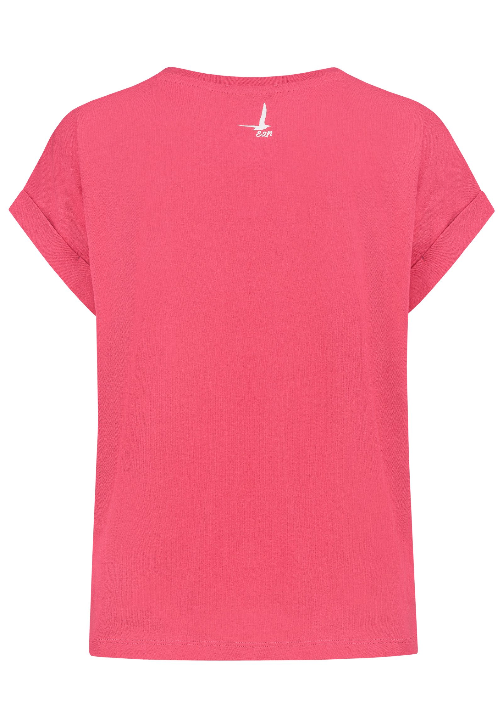 Eight2Nine T-Shirt Damen Baumwoll T-Shirt im Marine Look Kurzarmshirt mit m günstig online kaufen