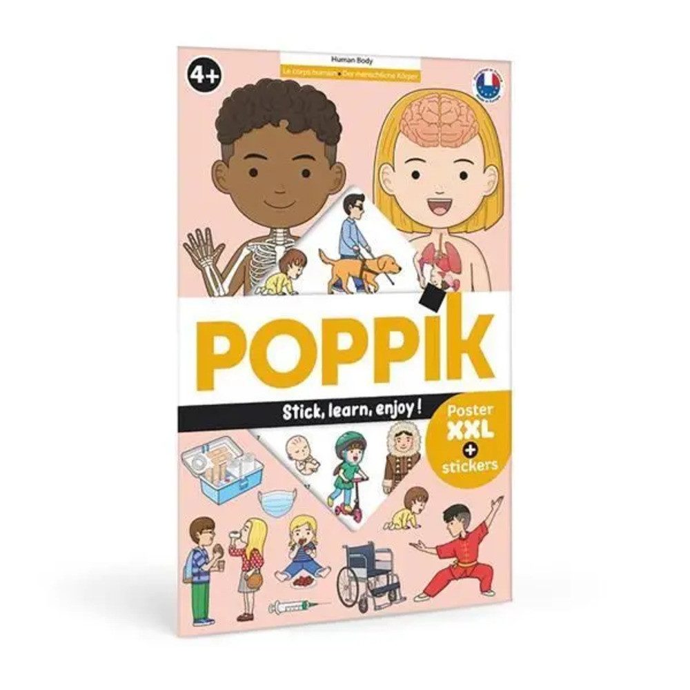 Poster POPPIK Sticker Lernposter Menschlicher Körper