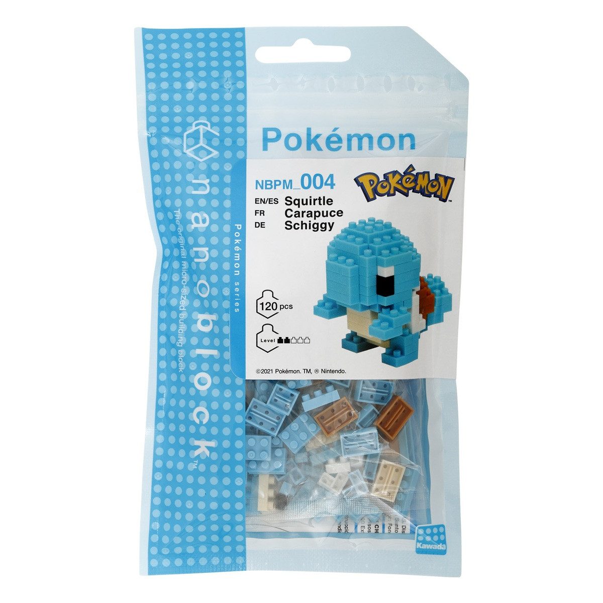 Bandai Nanoblock Pokémon Schiggy Konstruktionsspielsteine