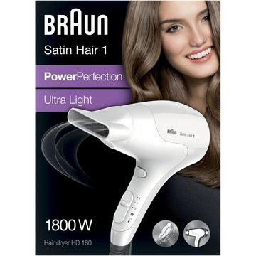 Braun Haartrockner Satin Hair 1 HD180 PowerPerfection - Haartrockner - weiß