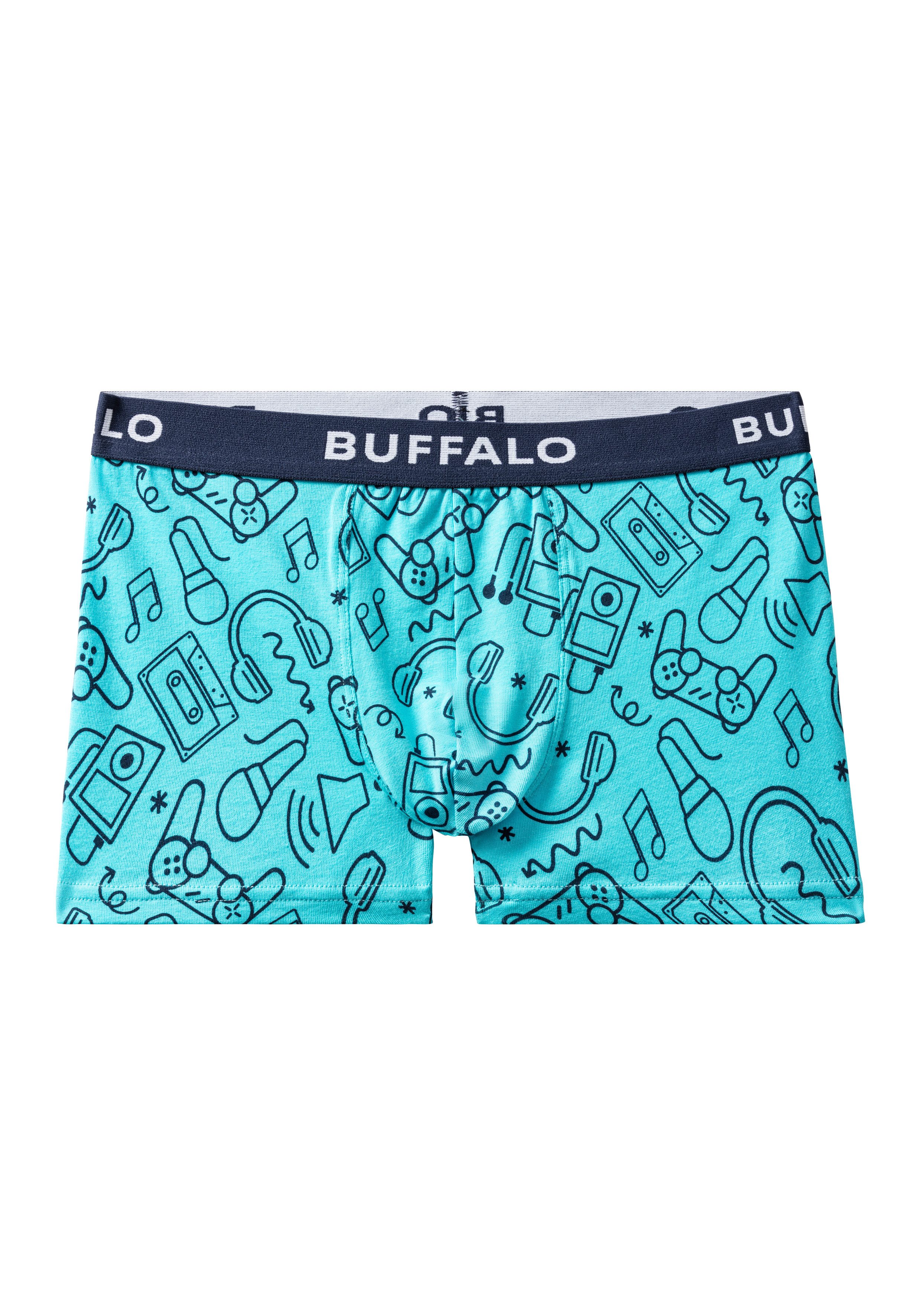 Buffalo Boxer Boxershorts für Jungen (Packung, 4-St) unifarben und mit Gaming-Print – Bild 4 von 5