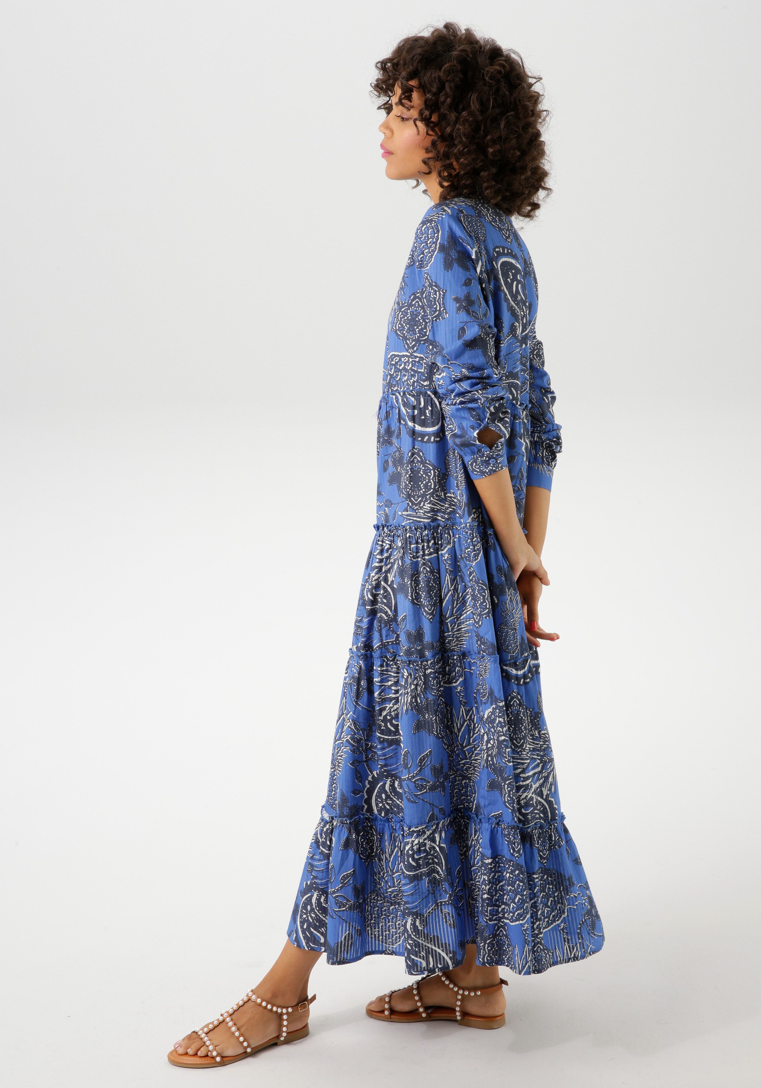 Aniston CASUAL Maxikleid mit extravagantem, großflächigen günstig online kaufen