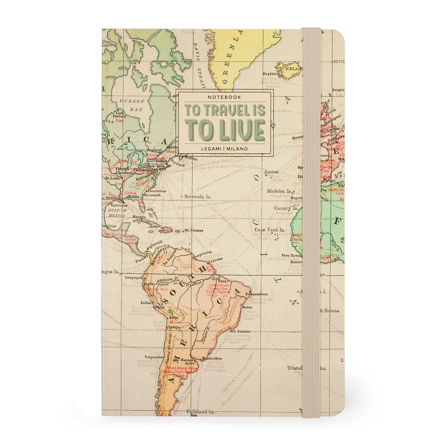 Legami Schülerkalender Legami Notizbuch liniert - Medium - Travel