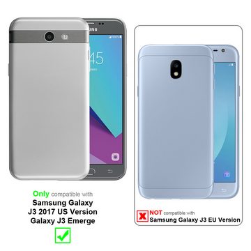 Cadorabo Handyhülle Samsung Galaxy J3 2017 US Version Samsung Galaxy J3 2017 US Version, Flexible TPU Silikon Handy Schutzhülle - Hülle - ultra slim