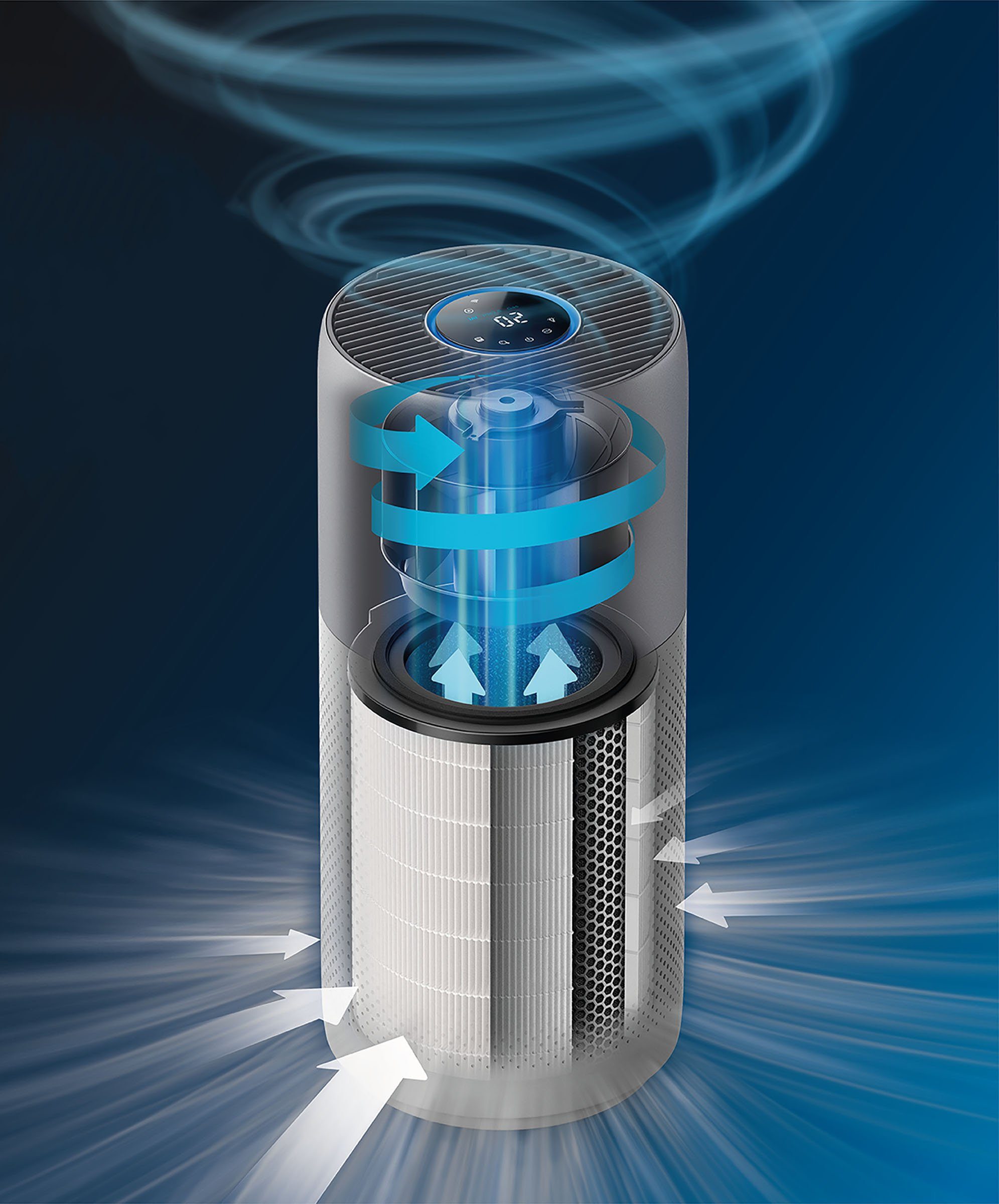 Philips NanoProtect Filter FY3430/30, Zubehör für Philips Luftreiniger der Serie 3000(i), Kombifilter