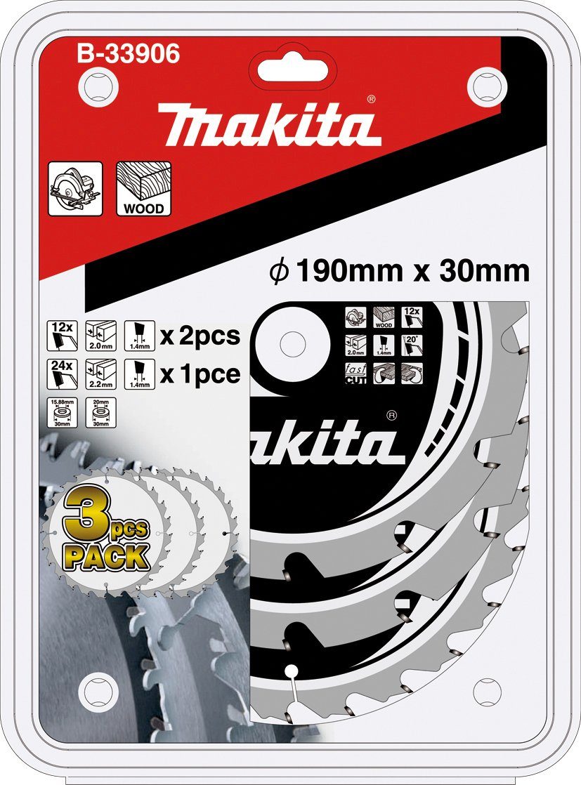 Makita HM-Sägeblatt 190 Mm – 12 Zähne Für Präzise Schnitte In Holz