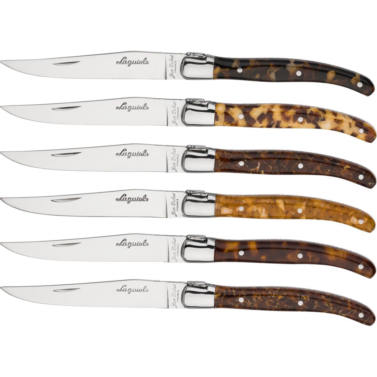 LAGUIOLE Zubereitungsmesser Jean Dubost Steakmesser Acrylic 6 tlg.
