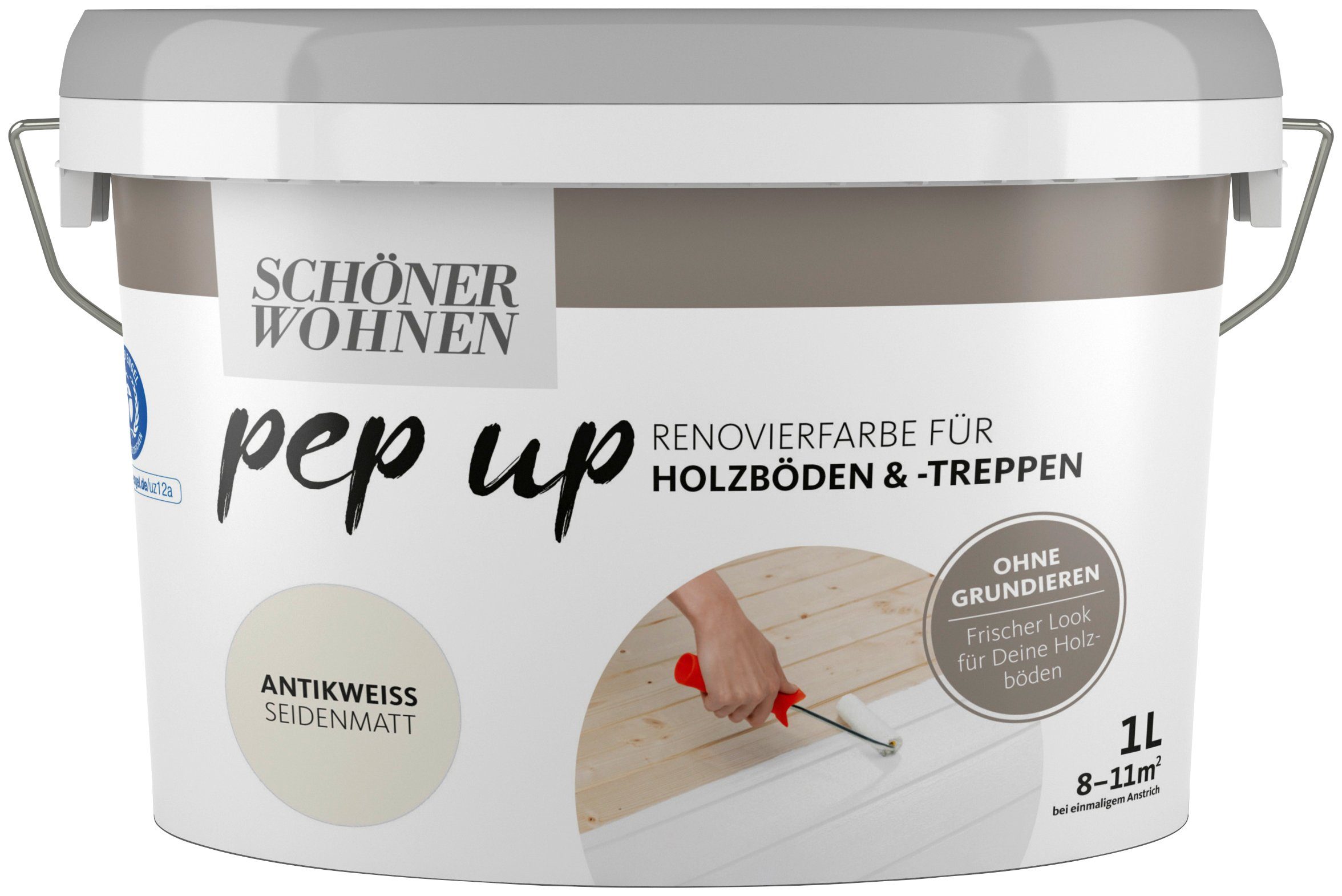 SCHÖNER WOHNEN FARBE Renovierfarbe »pep up - antikweiß«, seidenmatt