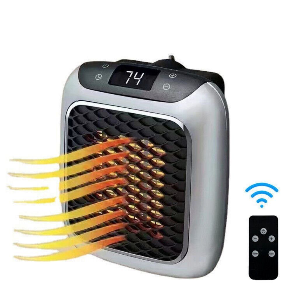 Kaufe PDTO Tragbare elektrische Heizung Steckdosen Mini Ventilator mit  Timer Home Fernbedienung