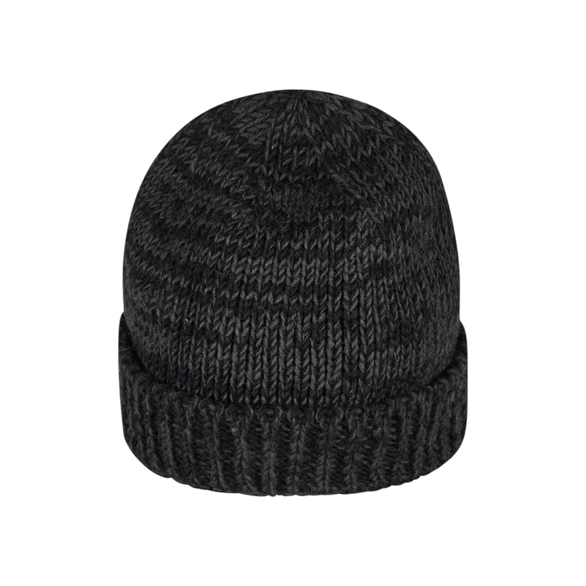 THC Natural Line Strickmütze THC Schafwoll Rollcap 809 anthrazit (1 Stück, 1-St., 1 Stück) Innenfutter: Fleece