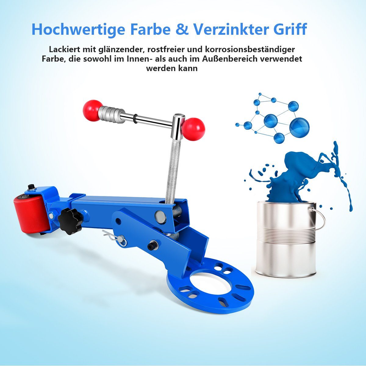 COSTWAY Bördelgerät, B: 22 cm, L: 57 cm, mit verstellbarem Arm