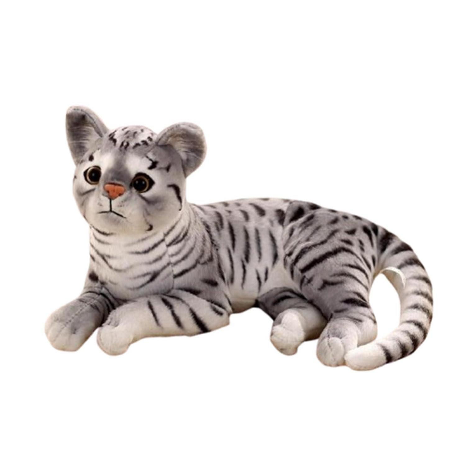 LuxusKollektion Kuscheltier Kuscheltier Katze Plüsch Lebensecht 30cm 29cm Schwarze Streifen