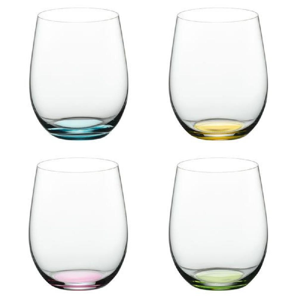 RIEDEL THE WINE GLASS COMPANY Cocktailglas Becher-Set Happy O Bunt (4-teilig)