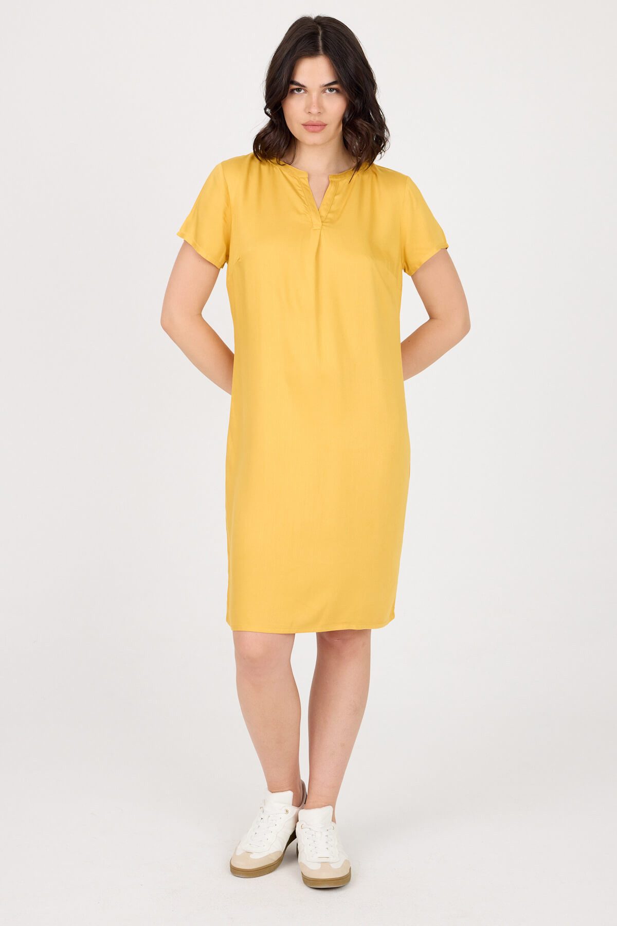 Phistan Midikleid Damenkleid aus Viskose günstig online kaufen