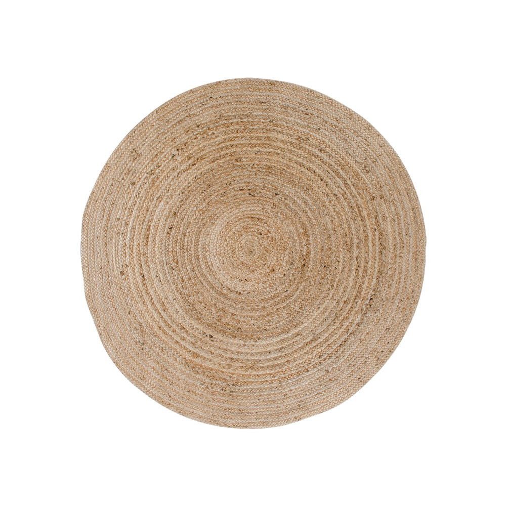 tinkaro Teppich Bombay geflochtene Jute ø90 cm Natur, rund, Höhe: 1 mm