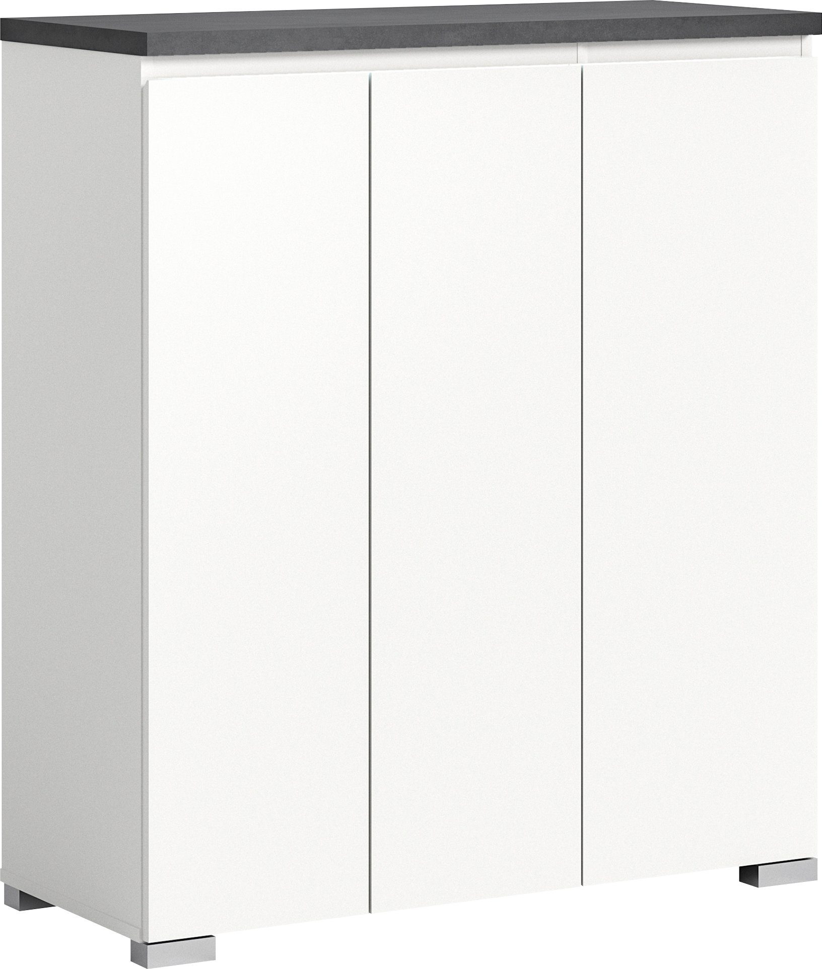 INOSIGN Schuhschrank Skoskap, Tiefe 40 cm, 3 Türen, 10 Fächer, 8 Einlegeböden Platz für ca. 17 Schuhpaare, Kommode, Schuhkommode, Schuhregal