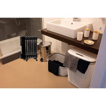 JUNG Ölradiator TECHWOOD TCG62 elektrische Heizung, 450W, Ölradiator Energiesparend, 450 W, 3 Heizstufen 350W/750W/1000W