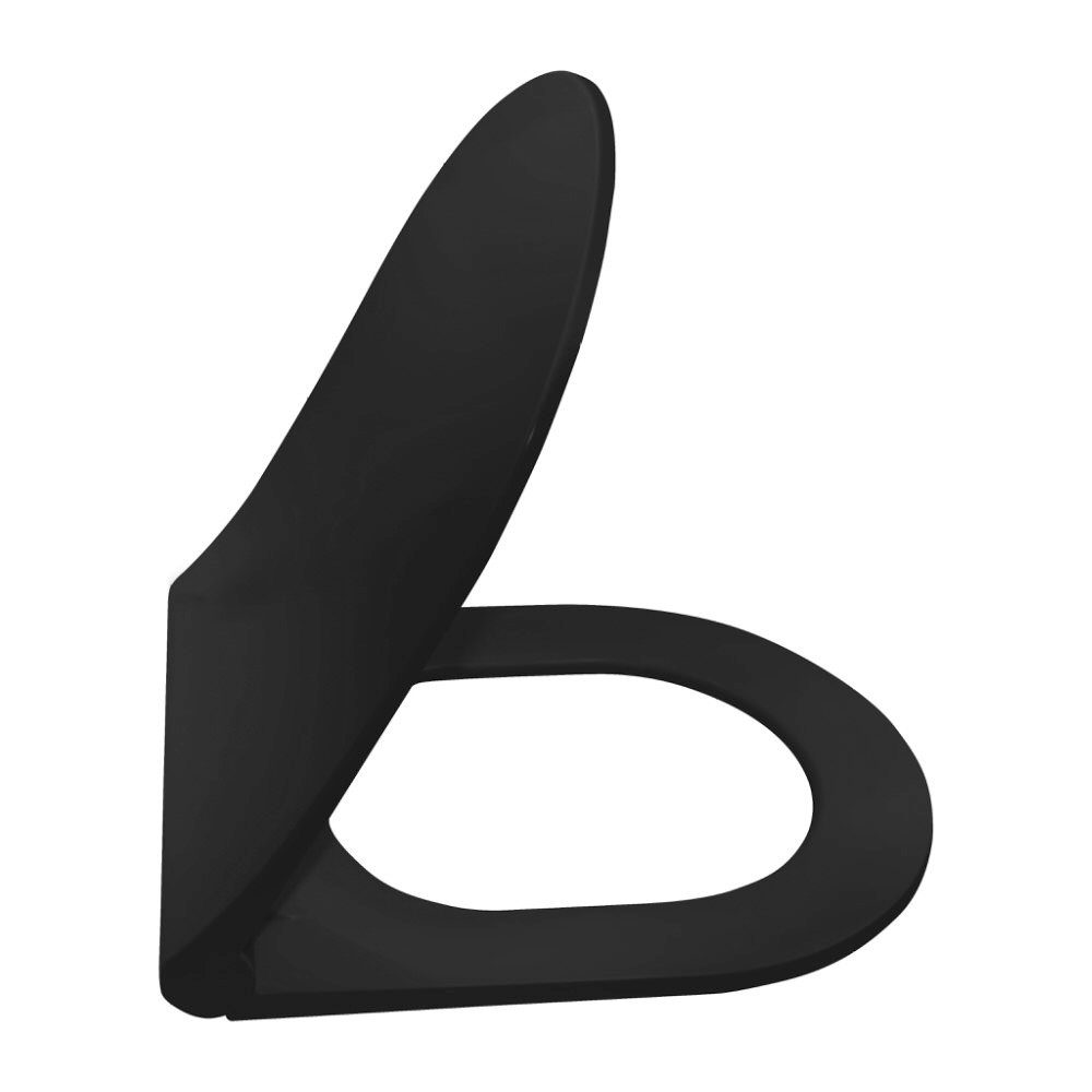 Aloni Tiefspül-WC EB-AL6612+AL0611, Hänge Dusch WC Matt Schwarz Black Taharet WC Bidet Toilette