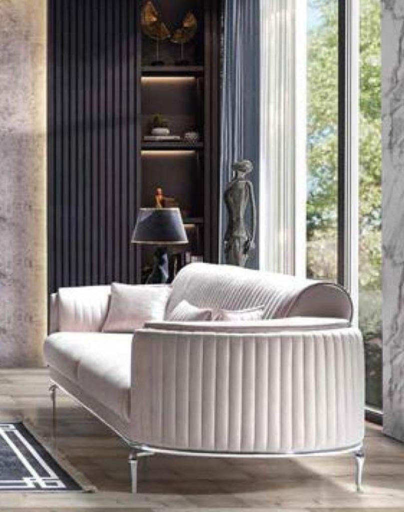JVmoebel Sofa, Polster Designer Möbel Dreisitzer Sofa 3 Sitzer Sofas Luxus Textil
