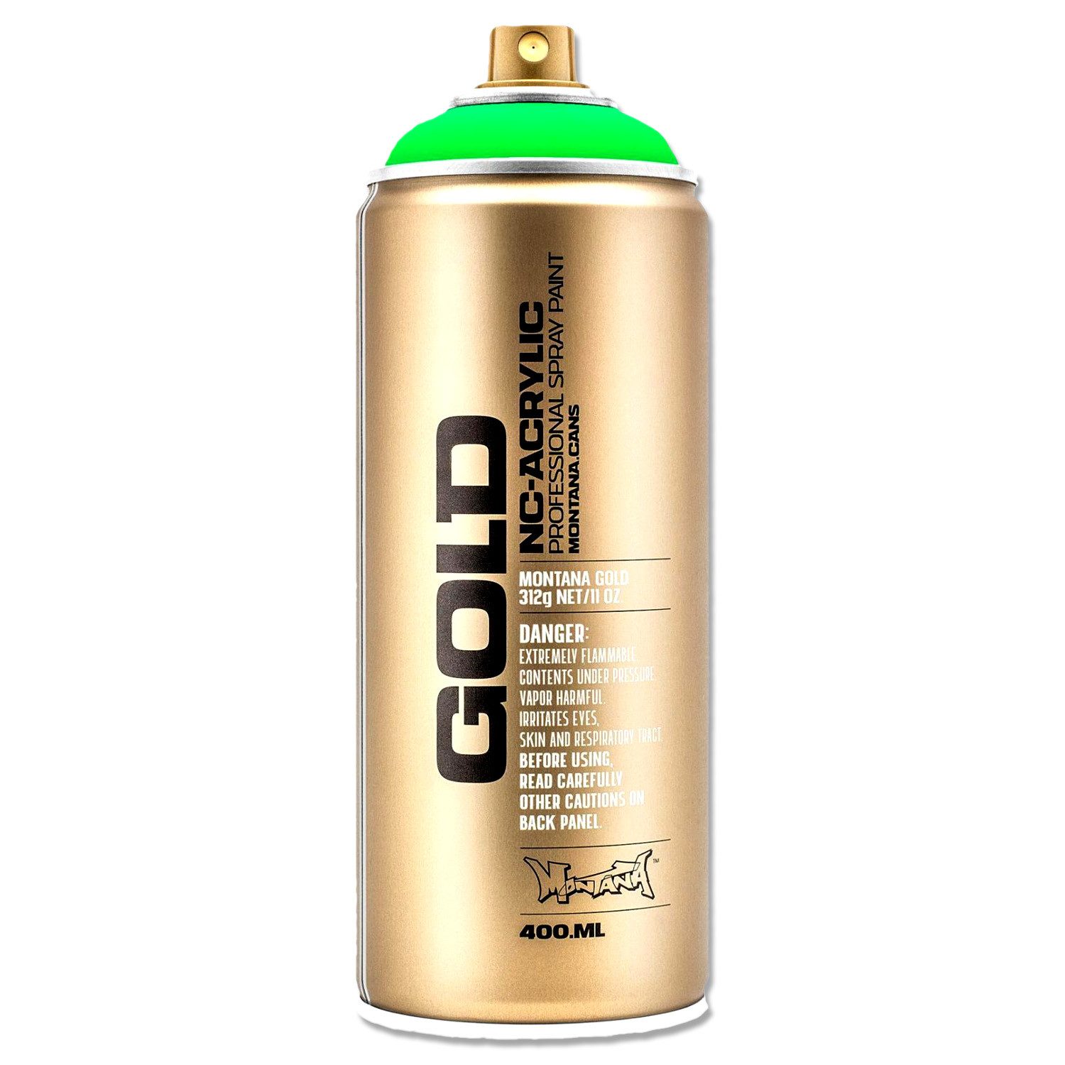Montana Cans Sprühlack Sprühlack, Montana GOLD, Fluoreszierend, 400ml, Farbauswahl