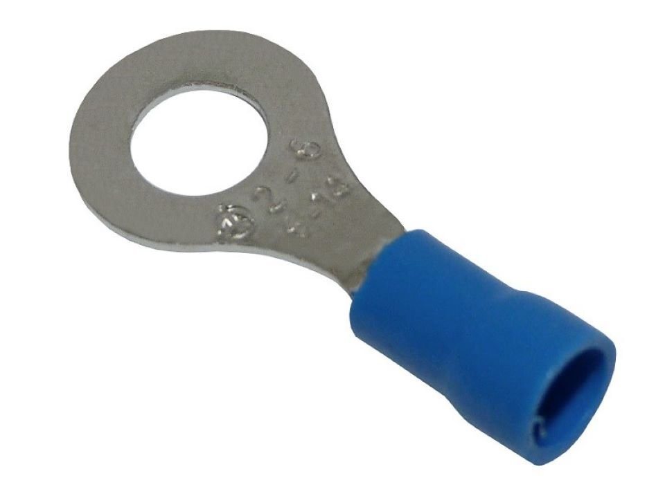 Thumbnail - XBS Ringkabelschuh 10 Stk Ringkabelschuhe Quetschkabelschuhe 6mm blau MSZ 1,5-2,5mm2, 1-tlg.
