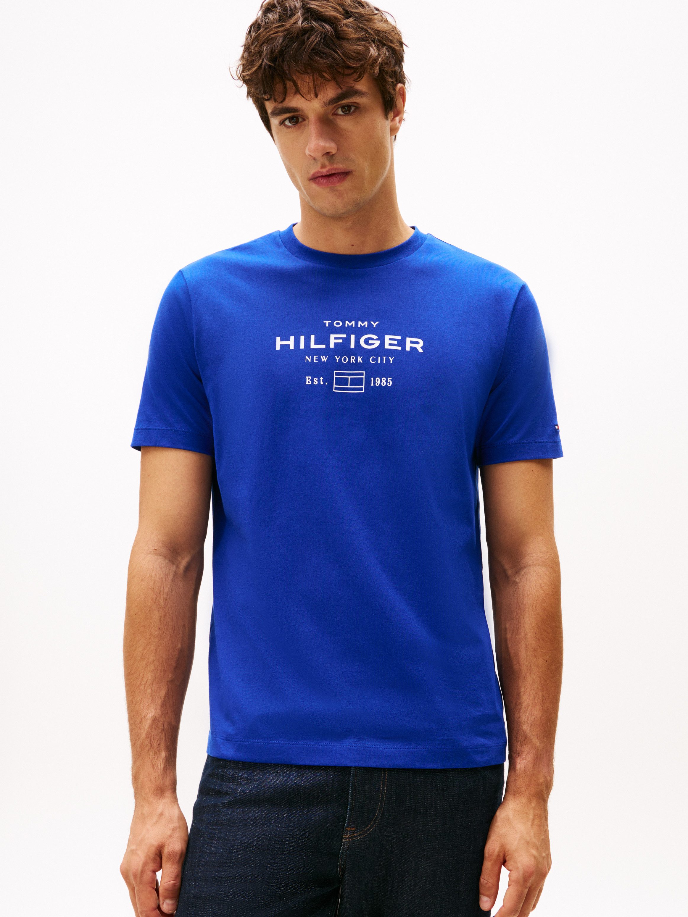 Tommy Hilfiger T-Shirt HILFIGER STACK GRAPHIC TEE Regular fit mit Rundhalsa günstig online kaufen
