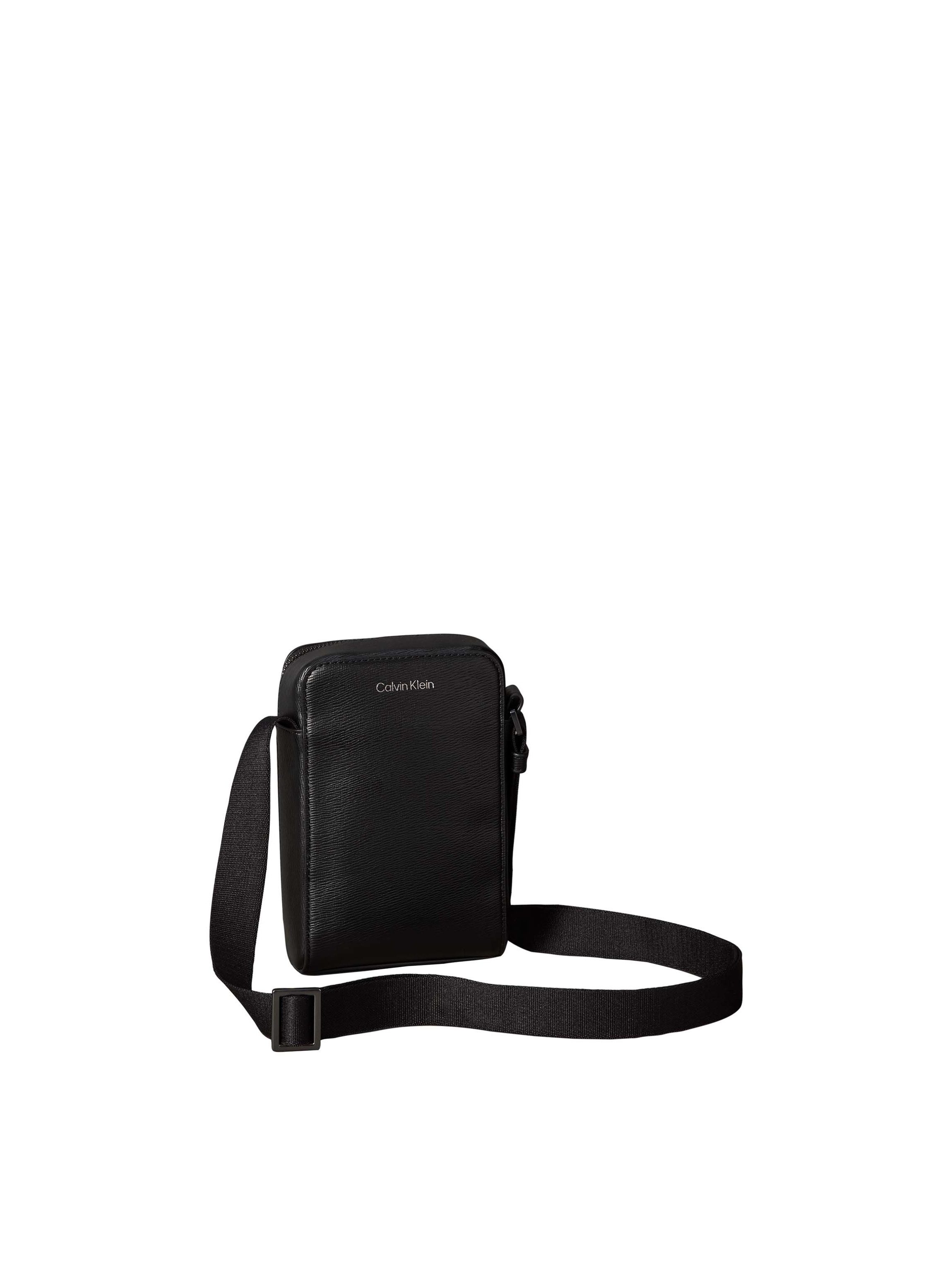 Calvin Klein Umhängetasche EMBLEM HW PHONE CROSSBODY, Minibag, kleine Umhängetasche, Crossbody Bag mit Reißverschluss