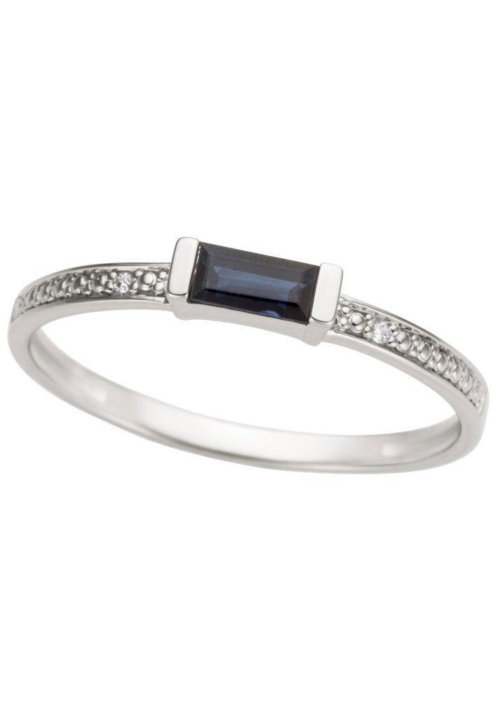 Firetti Fingerring Schmuck Geschenk Gold 333 Damenring Goldring Edelstein Farbstein, mit Saphir - mit Brillant