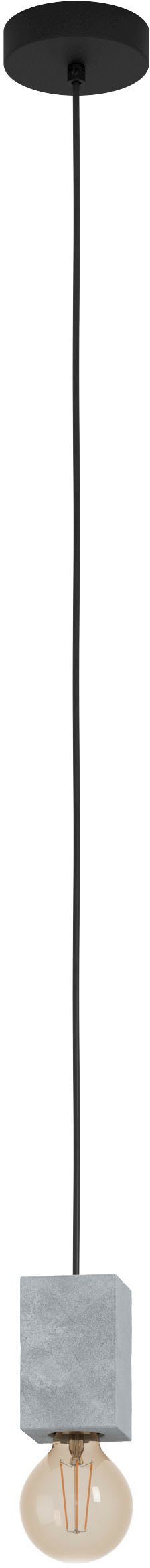 EGLO Hängeleuchte schwarz Leuchtmittel - 3, Stahl wechselbar, ohne Leuchtmittel, aus exkl. 40W - PRESTWICK in Hängeleuchte E27