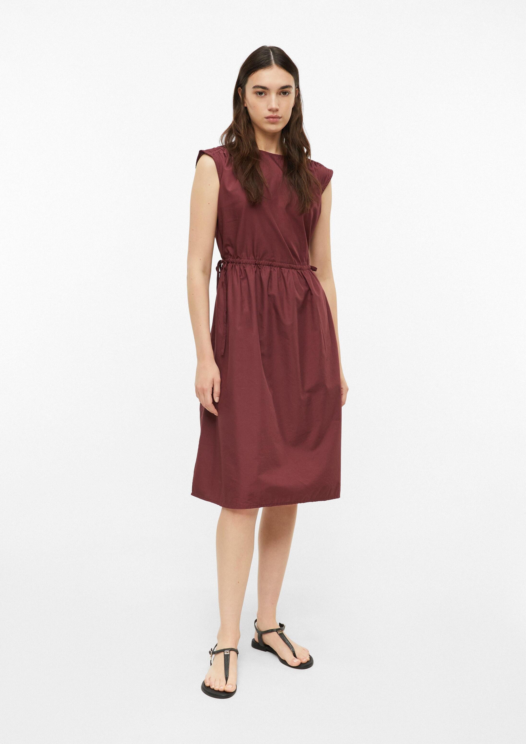 s.Oliver Midikleid Kleid Midi-Kleid mit regulierbarer Taille und Seitentaschen
