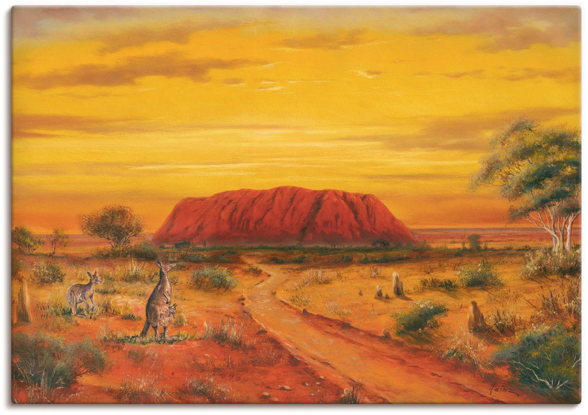 versch. (1 Alubild, Poster Wandbild Australien St), Wandaufkleber oder in Australisches als Tal, Größen Leinwandbild, Artland