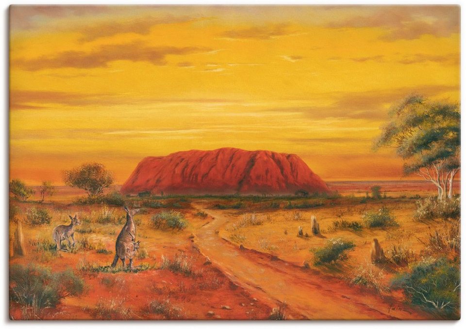 Artland Wandbild Australisches Tal, Australien (1 St), als Alubild,  Leinwandbild, Wandaufkleber oder Poster in versch. Größen