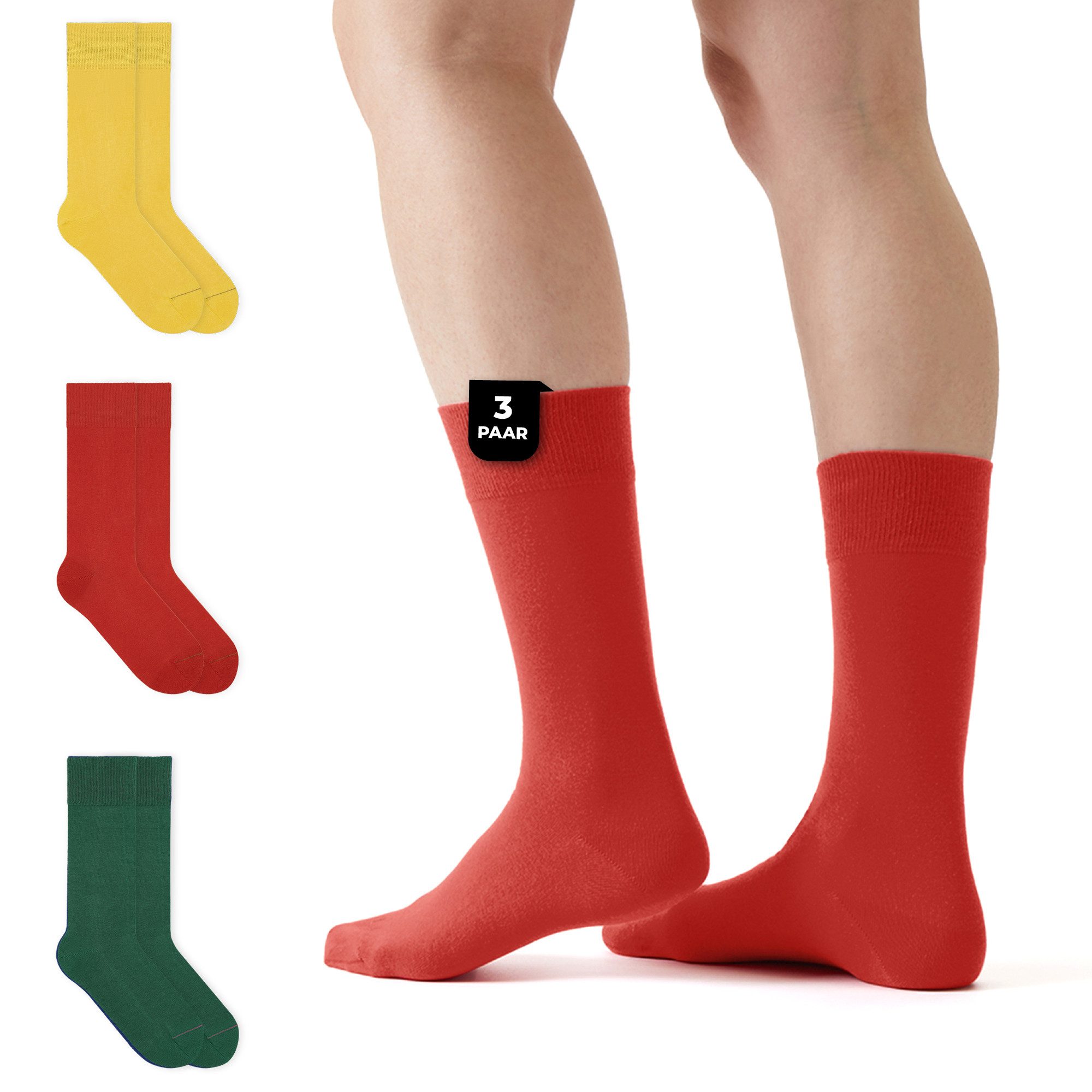 von Jungfeld Socken SIGNATURE Set Bio-Baumwolle 35-46 Unisex (3-Paar, 3 Paa günstig online kaufen
