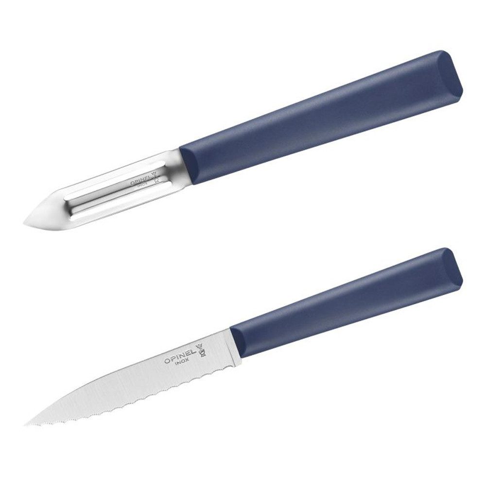 Sparschäler Opinel Küchenset 2-teilig Blau – Messer & Sparschäler