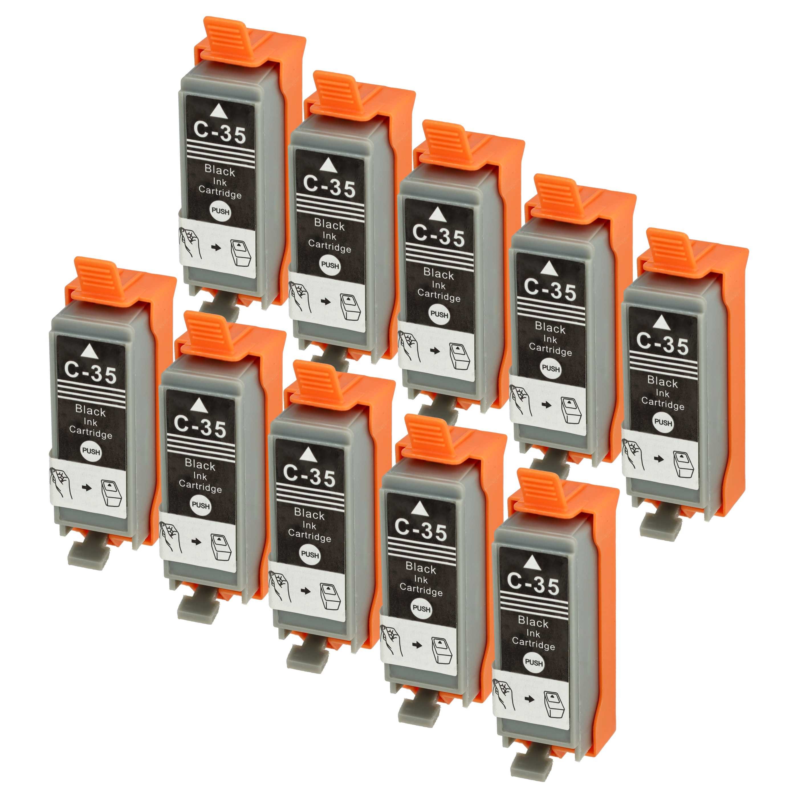 vhbw Ersatz für Canon PGI-35BK für Tintenstrahldrucker Tintenpatrone