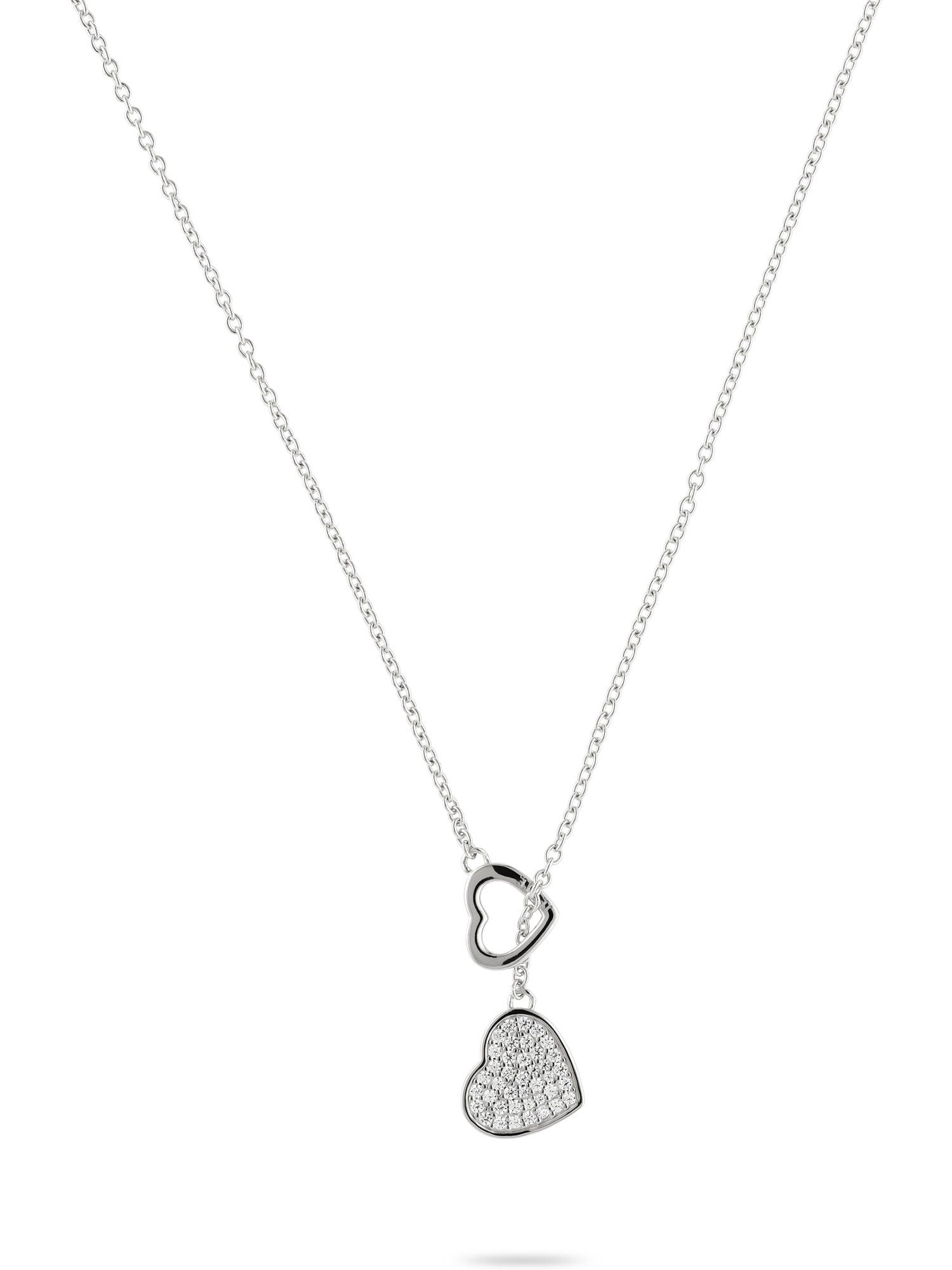 JETTE Silberkette JETTE Damen-Kette 925er Silber Zirkonia Herz, BELOVED