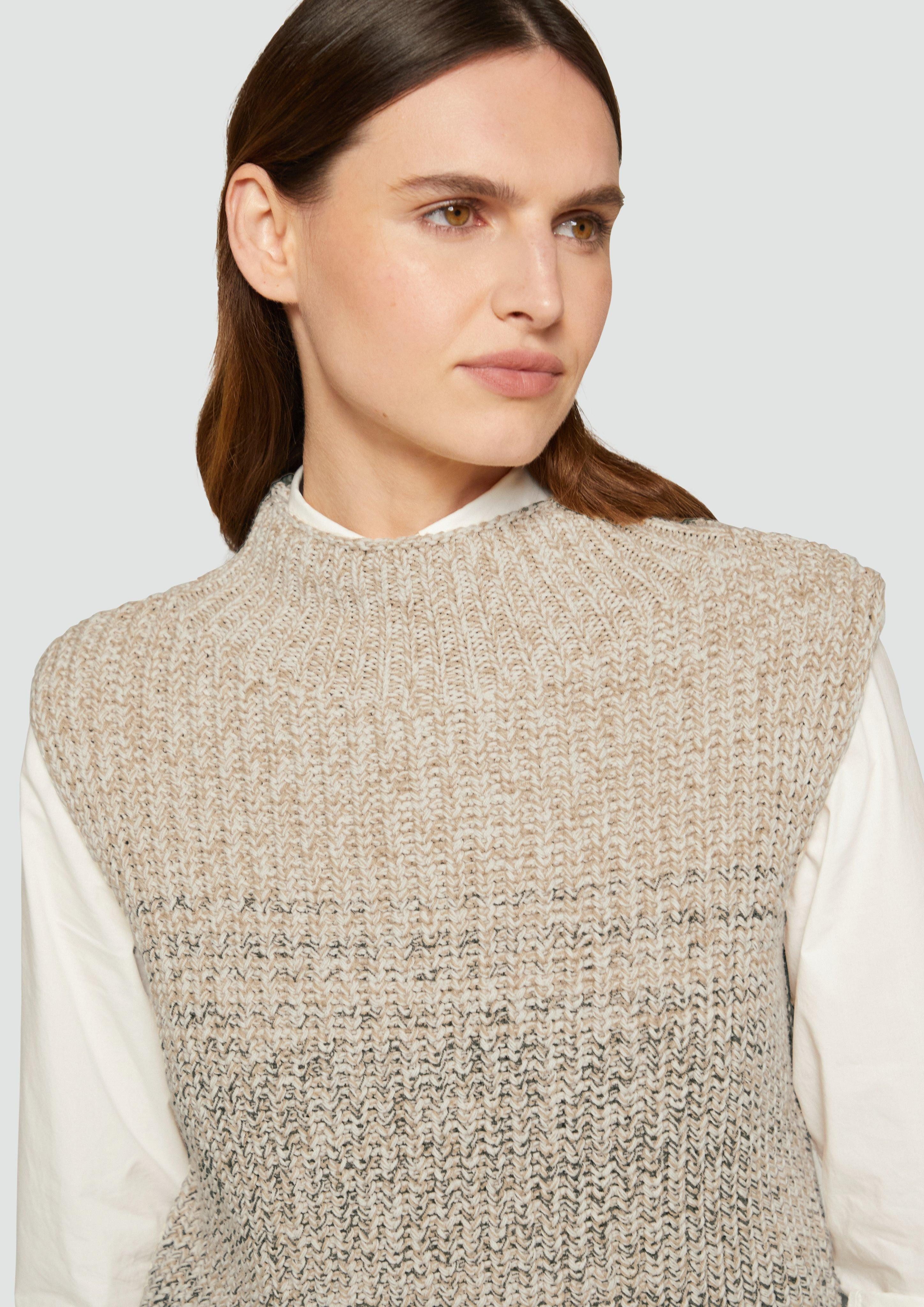 s.Oliver Pullunder Strickpullunder mit Stehkragen günstig online kaufen
