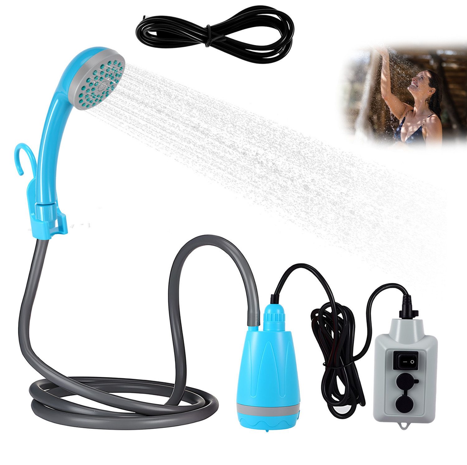 BlingBin Gartendusche Campingdusche Akku Camping Dusche günstig online kaufen