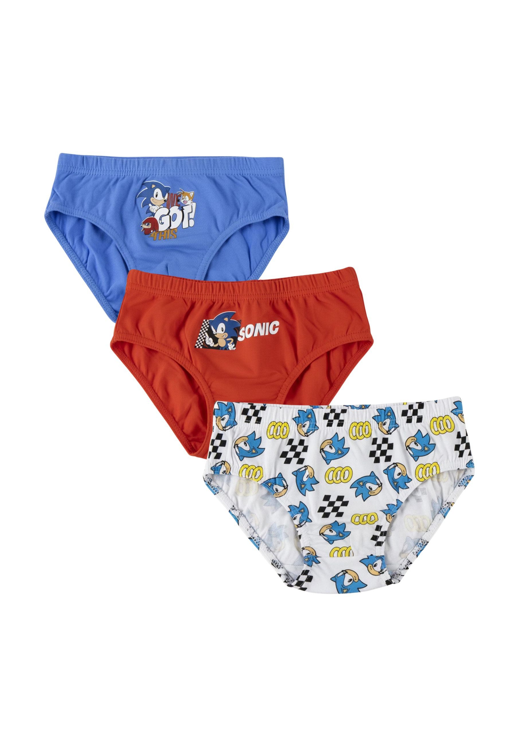 Disney Slip Jungen Unterwäsche-Set Single Jersey 3-teilig – Sonic (Set)
