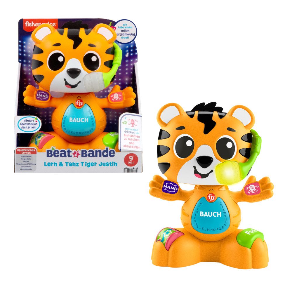 Mattel® Lernspielzeug Fisher-Price Beat Bande Lern & Tanz Tiger Justin